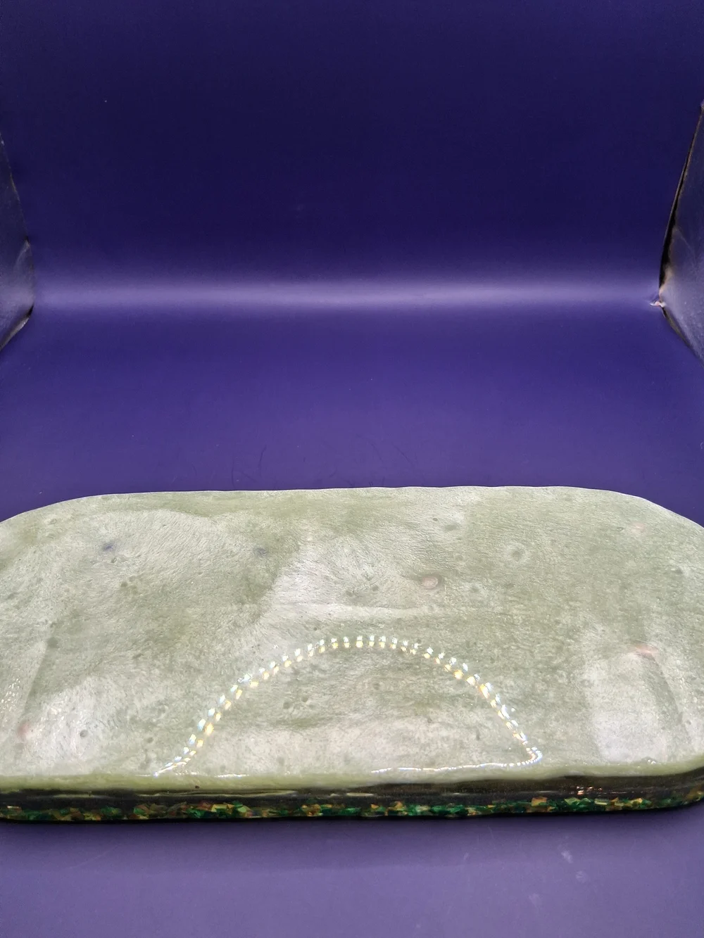 Handmade Coastal Shell Trinket Tray - Teal & Seafoam